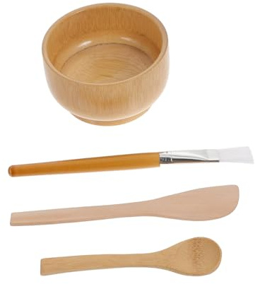 ELAYARD -schalen Masken-rührschüssel Und Diy-maskenschale Aus Holzmaterial Inklusive Maskenpinsel Und -werkzeug Für Heimgebrauch Und Reisen