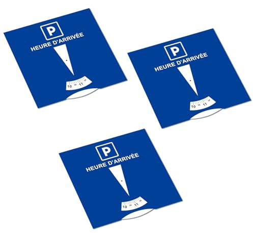 Kinoco - Juego de 3 discos de estacionamiento (3 unidades), color azul