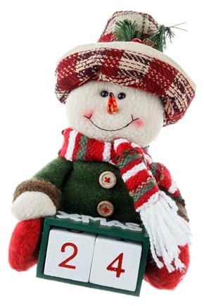 Práctico calendario de cuenta regresiva de gnomos de Navidad, calendario de Adviento de gnomos navideños, adornos de Navidad de felpa de cuenta regresiva, Adviento coleccionable