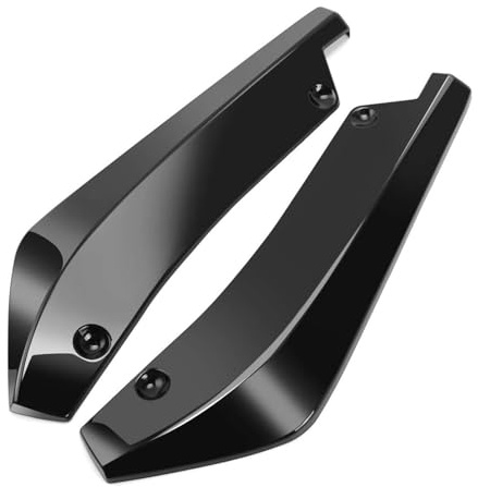 SCMDNOZ 2 Pièces Diffuseur De Spoiler De Pare-Chocs Arrière pour Audi S4 B8 2009 2010 2011 2012 2013 2014 2015, Lèvre séparateur de Pare-Chocs, Accessoire Voiture,Black