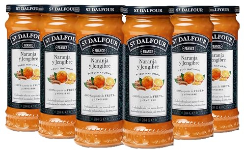 St Dalfour JENGIBRE y NARANJA Mermelada 284g Caja 6 100% Fruta
