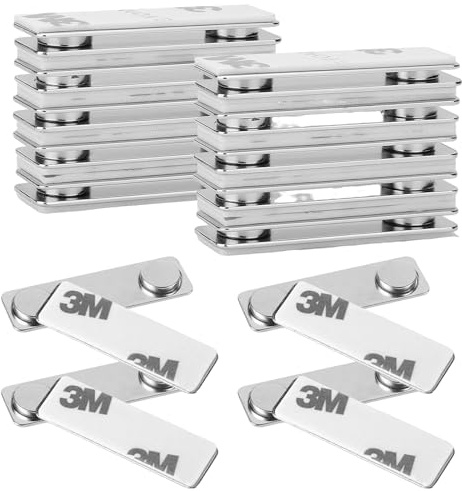 CHAOTEMAI 14 Paia Magneti Neodimio Magneti Adesivi Rettangolari Calamite Potenti Rimovibili Magnete Potente Strisce Magnetiche per Appendere Quadri per Fissare Badge Targhette Identificative