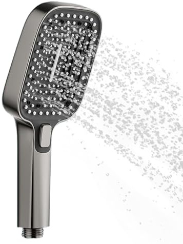 Handbrause | Quadratischer Regenduschkopf mit Handbrause | Badezimmer-Zubehör mit mehreren Modi für Hotel, Wohnung, Zuhause, Badewanne, Wohnheim, Kinder, Erwachsene, Haustiere Reinigung
