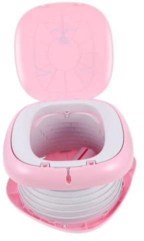 TOBBOMEY Tragbares Faltbares Kindertoilette Töpfchen mit Auslaufsicherem Design für Camping Outdoor Auto und Reise Vielseitig Nutzbar für Jungen und Mädchen Unterwegs