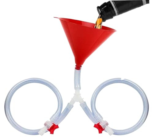 Beer Funnel, Drinking Funnel with Sealing Valve, Beverage Funnels, Beer Tube, Drinkware with Hose Leak-Proof toy Prop, Leak-Proof Sealing Valve And Flexible Hose for Group Activity RV