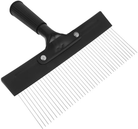 ORFOFE Raschietto Vernice Acciaio Inox per Texture Pareti Strumento Graining per Finiture Decorative Pialla per Intonaco e Utile per Pittura Artistica e Rivestimenti Cementizi