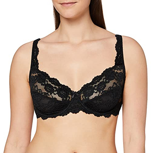 Sassa Damen BH Bügel, Einfarbig, Gr. 95B, Schwarz (Schwarz 00500)