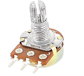 sourcing map 6mm Diamètre pieds Shat 100k Ohm Tapez un seul potentiomètre linéaire Type B