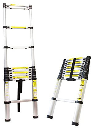 Scala Scaletta telescopica Alluminio Gradini Estendibile multiuso (3,20 M)