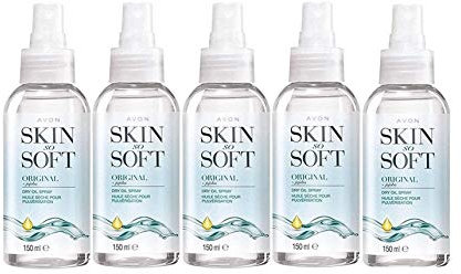 Skin so Soft Original - Aceite seco en aerosol con jojoba, 150 ml, paquete de 5