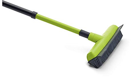 Gummibesen mit Metall-Teleskopstiel 34 cm Haarbesen Friseurbesen Kehrbesen Gummi Besen Tierbesen Frisörbesen