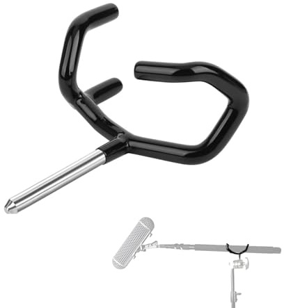 Schwarz Metall Mikrofon Boompole Stützhalter-Mikrofon Ausleger Pole Montageadapter-Metallmikrofonhalterung Audio Boom Pole -passend auf C-Ständer und Mikrofon Ständer