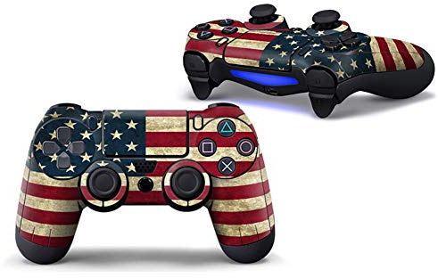 SKINOWN Skin Sticker Cover protettiva per PS4 Playstation Controller Bandiera Americana
