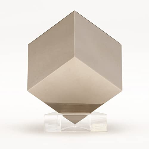 Wunderschöner 38,1 mm Würfel aus poliertem Titan. Eines der 4 Metalle im Set (W-Cu-Ti-Al).