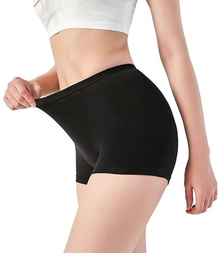 insgym Period Bademode, auslaufsichere Hose – Menstruations-starke, saugfähige Badehose für Teenager, Mädchen und Frauen, Schwarz, XS