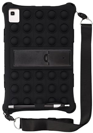 Compatible con Teclast T40 T40S M40 Plus Pro 10,4 2021 Funda de Silicona Suave for niños T40 5G T50 anticaída Phablet Fundas con Soporte(Color:Black,Size:For Teclast T40 Plus)