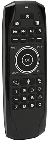 Télécommande Vocale, Télécommande sans Fil G7V Pro 2.4G, Télécommande d'apprentissage pour la Maison, Gyroscope 6 Axes, Conception de Rétroéclairage (G7V Pro)