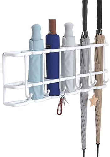 Schirmständer Wandmontage Regenschirmständer,Halterung,Schirmständer aus Metall,Home Schirmständer,Schirmständer Langer und Kurzer Regenschirm für Zuhause und Drinnen Schirmhalter