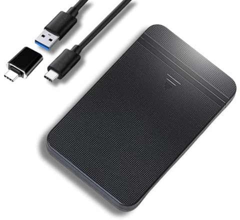ezekers Disco Duro Externo portátil de 500 GB, USB 3.0 y USB C para PC, Mac, PlayStation, teléfono (Android y iPhone 15) y Xbox, ultrarrápido