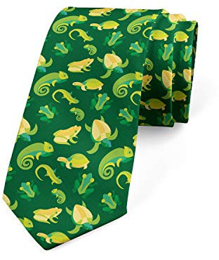 kljzzr Corbata moderna multicolor para hombre, Verde lima, Taille unique