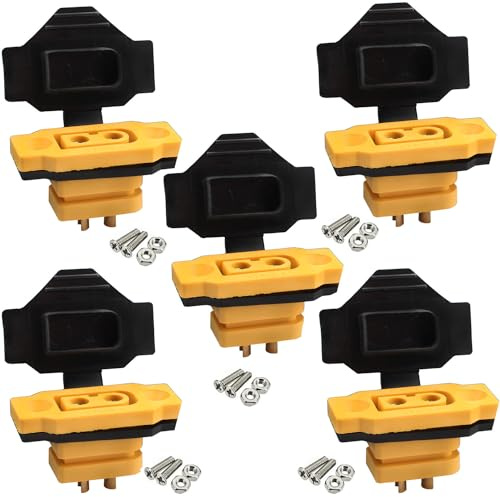 RUNCCI-YUN 5 Paar XT60E-F XT60h XT-60 Hochstrom männlich Bullet Connector Kabelstecker mit Gummikappe,Schrauben Wassergeschützt für Lipo Akku XT-60 Stecker