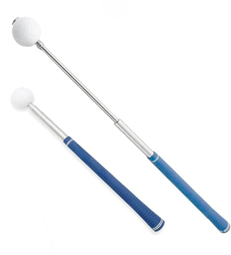 KeGOLF Golf Swing Training Aid, Rhythm Click Sound Golf Swing Trainer and for Both Left-Handed and Right-Handed Warm-up Indoor Practice, Strength, Tempo Training for Chipping Hitting, Blue