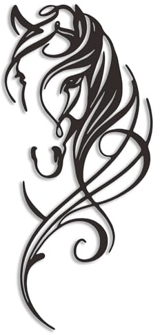 Aimery Metal Horse Wall Decor - Line Art Pictures for Home - Dynamic Sculptures for Bedroom, Bathroom, Living Room
