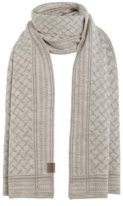 KNIT FACTORY - Dusk Schal - Strickschal für Damen und Herren - Bequemer Schal mit Wolle - Herbst- & Winterschal mit Karomuster - Hochwertige Qualität - 200x35 cm