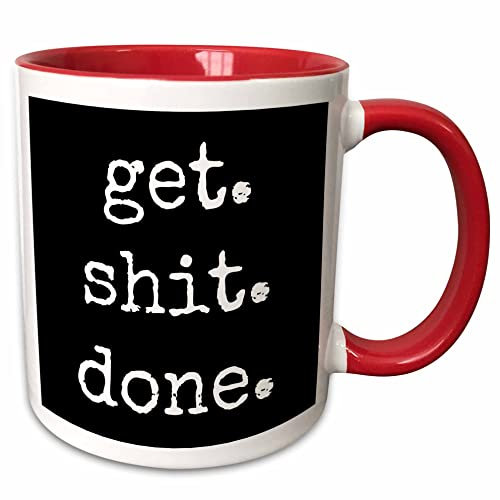 Stoneware Coffee Mug Get Shit Done Lettering Background Jumbo Mug Modern Ceramic Mug Reusable Tea Mug for Beer Home 330Ml