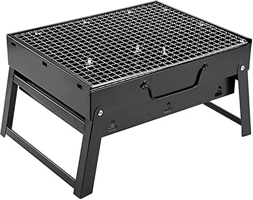 Barbecue Grill Barbecue à gaz extérieur Mini Barbecue à Charbon de Bois pour la Maison Barbecue Portable d'extérieur Barbecue de Camping Portable Pliable Outils de Barbecue en Acier Inoxydable