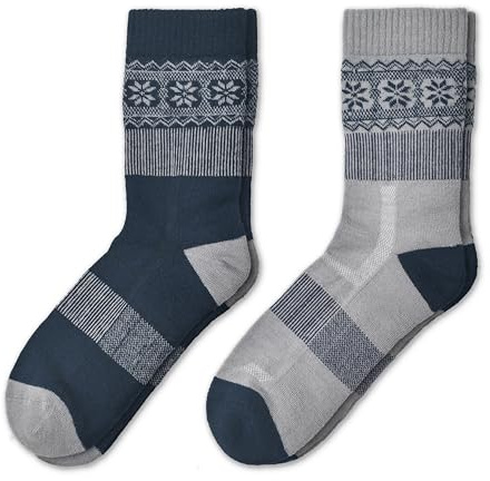 NORDIC Socks 2 Par, Lätta Merinoull Vandringsstrumpor, Outdoorstrumpor, Tekniska Anti-Blåsor Strumpor (DE/NL/SE/PL, Numerisk, 43, 46, Regelbunden, Regelbunden, Explorer)