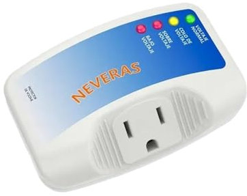 Interruttore Magnetotermico Protezione da sovratensione for frigorifero con presa singola, presa con riduttore di tensione da 120 V CA a 10 A, adatta for frigorifero, TV, condizionatore d'aria