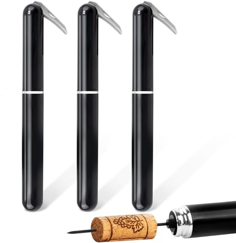 FBBULES Sacacorchos Presión Para Vino, Abrebotellas de Presión de Aire, Sacacorcho Profesional para Mujer, Hombres, Regalo, Fiesta Y Cena, Amantes Del Vino Regalo Set