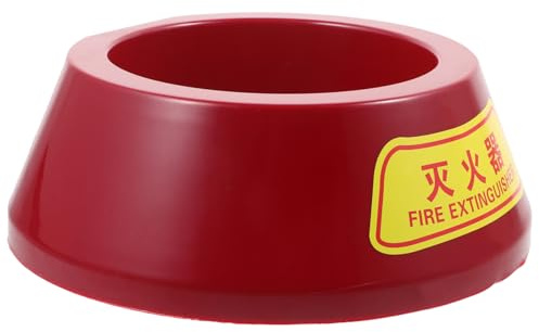 Gatuida Plastic Fire Extinguisher Floor Stand Bracket for Powder Extinguisher with Bright Color Sturdy Plastic Mount for Safe Storage and Easy Access in Various Settings