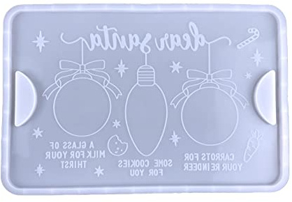 Moule en silicone de qualité supérieure pour résine, béton, coulée de cire | Résistant à la chaleur et anti-adhésif | Pour loisirs créatifs, pâtisserie, décoration de vacances | Moule rectangulaire