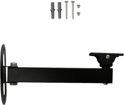 Adjustable Projection Bracket with Adjustable Extension Arms 360 Degree Horizontal Rotation Metal Camera Mount Metal Projector Stand with Foldable Extension Arm