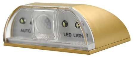 Uonlytech Luce Notturna Sensore Infrarosso Umano, LED 4 Pezzi, Materiale Abs, Angolo Sensore 60°, per Serrature Porte e Corridoi
