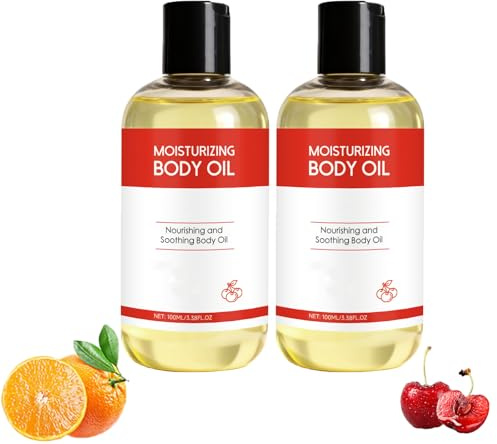 Olio corpo rinfrescante agli agrumi, olio corpo idratante per pelle secca, aumenta l'elasticità e il tono, rassoda la pelle cadente, consistenza leggera, fragranza e idratazione a lunga durata (2psc)