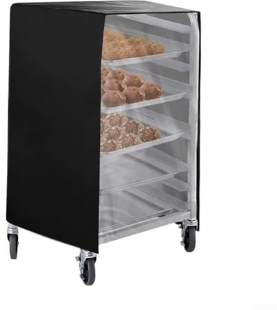 Copertura per portapane con chiusura a cerniera, per 10 ripiani con prese d'aria, copertura antipolvere in tessuto Oxford impermeabile per mantenere la freschezza e prevenire l'ingresso di sporco
