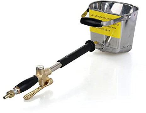 Pneumatic Cement Spray Gun, Spraying Machine, Wall Mortar, Plaster Sprayer, Hopper, Bucket, Plaster Gun Convenient Blowing(CN)