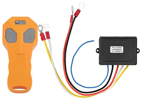Kit telecomando universale wireless per verricello con ricevitore 434MHZ e indicatore visivo, controller elettrico impermeabile per ATV, SUV, UTV, camion e fuoristrada, DC 9-30V