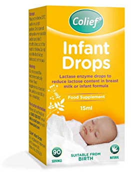 Colief Infant Drops | Lactase Enzyme Drops | Natural Colic Relief for Babies | Reduces Bloating, Wind and Crying | (15ml)