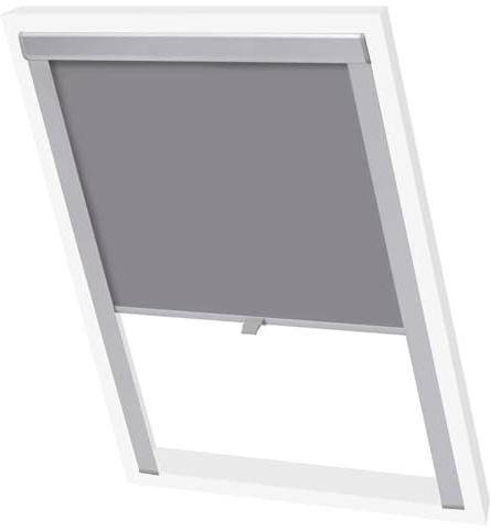 vidaXL Verdunkelungsrollo Grau P08/408 GGL und GGU