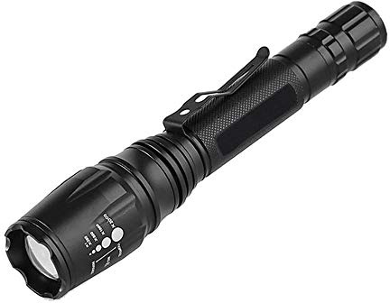 DEI QI LED Flashlights Torch CREE T6 Zoomable Led Torch For 2x18650 Batteries Aluminum Bicycle Waterproof Flashlight Light