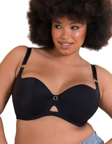 Curvy Kate Damen Boost Me Up Balconette-BH, Blickdicht, Schwarz, 70H