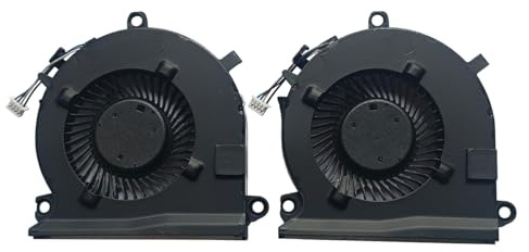 (2 Pack) CPU Cooling Fans Intended for HP Pavilion Gaming 15-EC 16-A Series Laptop L77560-001 15-ec1000 15-ec1073dx 15-ec0751ms 15-ec1015nu 15-ec1009na 15-ec0901na 16-a0075cl 16-a0032dx