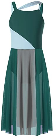 Alvivi Kinder Mädchen Ballettkleid Lyrisch Tanz Kleid Ballett Trikot Leotard mit Mesh Rock Jazz Modern Contemporary Tanzkostüm