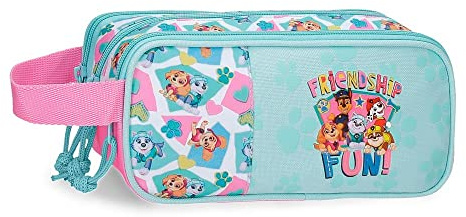 Paw Patrol Estuche Triple, Azul, Poliéster | Patrulla Canina