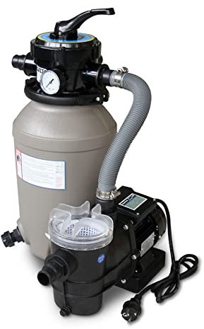 Chillroi® Poolfilteranlage bestehend aus Sandfilter Poolfilter Teichfilter für Filterbetrieb 4,5m³/h und 9m³/h (4,5m³/h im Filterbetrieb)