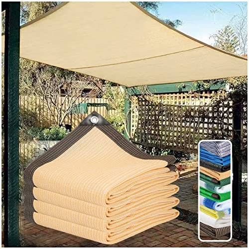 Brise Vue Balcon Vue Jardin Exterieur ,Brise-Vue Jardin de HDPE 2x3m Toile Ombrage de Protection Solaire Rectangulaire à 90% Anti UV en Voile D'ombrage Filet D'ombrage avec œillets pour Pergola